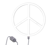 Neon Light - Peace White